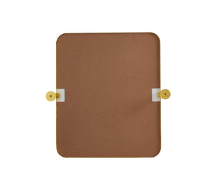 Soft corner pivot mirror 20x24 inch in gold