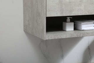 30 inch Single bathroom vanity in concrete grey