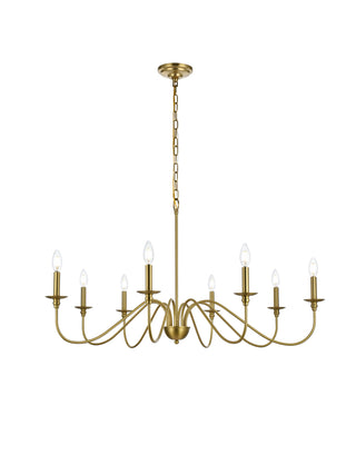 Rohan 42 inch chandelier in Satin Gold