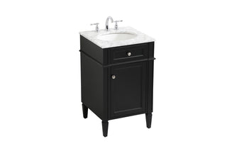 21 inch Single bathroom vanity in black