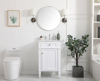 21 inch Single bathroom vanity in white