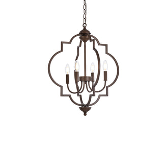 Sandara 4 lights pendant in weathered oak