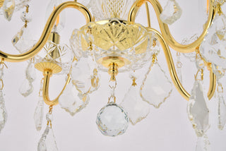 St. Francis 4 light Gold Pendant Clear Royal Cut Crystal