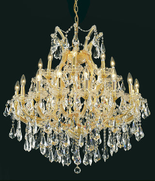 Maria Theresa 24 light Gold Chandelier Clear Royal Cut Crystal