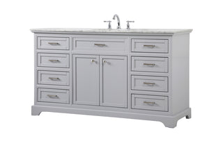 60 inch Single bathroom vanity in grey