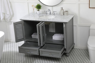 48 inch Single bathroom vanity in grey