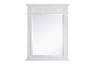 Wood frame mirror 28 inch x 36 inch in Antique White