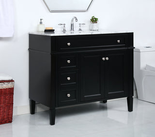 40 inch Single bathroom vanity in Black