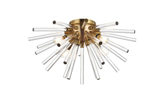 Sienna 18 inch crystal rod wall sconce in gold