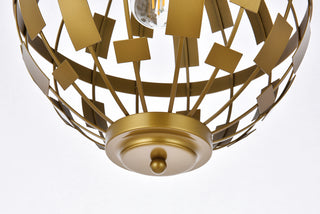 Levante 1 light pendant in brass