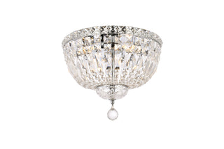 Tranquil 4 light Chrome Flush Mount Clear Royal Cut Crystal