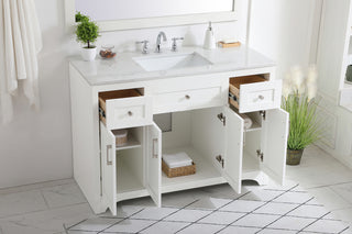 48 inch Single Bathroom Vanity in White