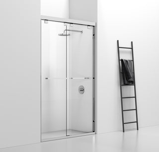 Semi-frameless shower door 48 x 76 Polished Chrome