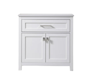 30 Inch Wide Bathroom Storage Freestanding Cabinet In White