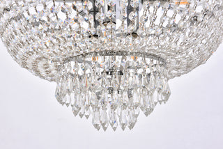 Century 12 light Chrome Chandelier Clear Royal Cut Crystal