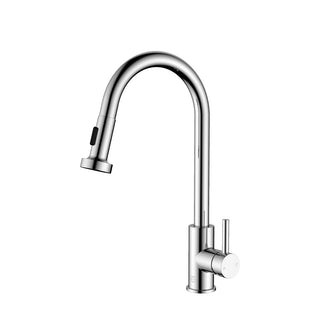 Sem Single Handle Pull Down Sprayer Kitchen Faucet in Chrome