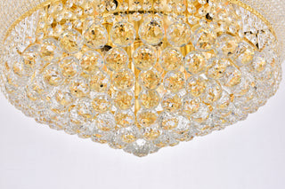 Primo 12 light Gold Flush Mount Clear Royal Cut Crystal