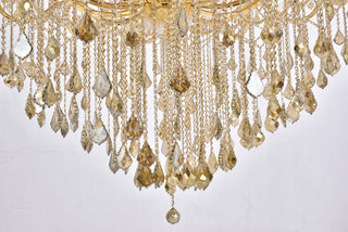 Maria Theresa 84 light Gold Chandelier Golden Teak (Smoky) Royal Cut Crystal