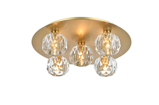 Graham 5 Light Ceiling Lamp in Gold