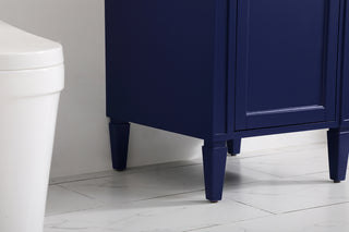 21 inch Single bathroom vanity in blue