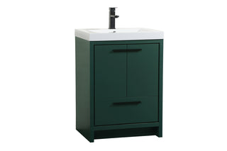 24 inch Single bathroom vanity in Green