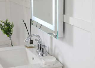 Helios 24in x 36in Hardwired LED mirror with touch sensor and color changing temperature 3000K/4200K/6400K