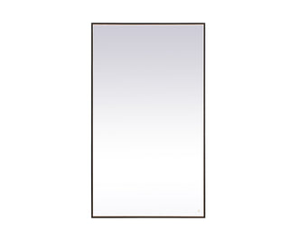 Pier 42x72 inch LED mirror with adjustable color temperature 3000K/4200K/6400K in black