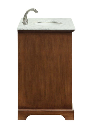 30 In. Single Bathroom Vanity Set In Teak