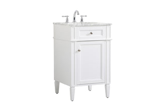 21 inch Single bathroom vanity in white