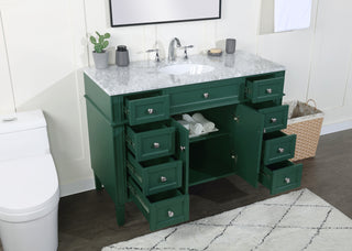 48 inch Single bathroom vanity in green