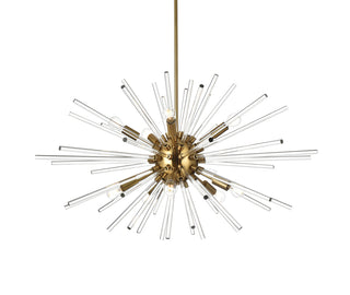 Sienna 36 inch crystal rod pendant in gold