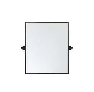 Rectangle pivot mirror 24x20 inch in black