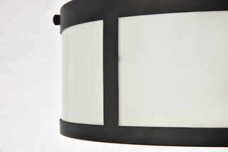 Hadrian 2 light 12 inch flat black flush mount