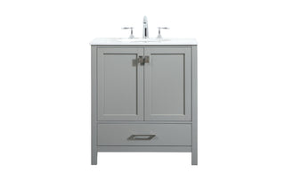 30 inch Single bathroom vanity in grey