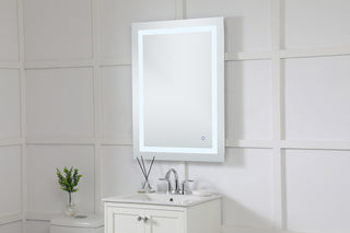 Helios 27in x 36in Hardwired LED mirror with touch sensor and color changing temperature 3000K/4200K/6400K