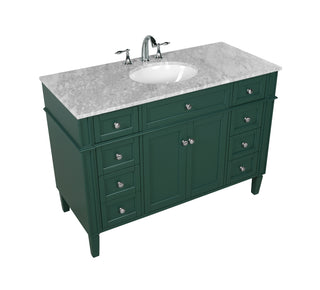 48 inch Single bathroom vanity in green