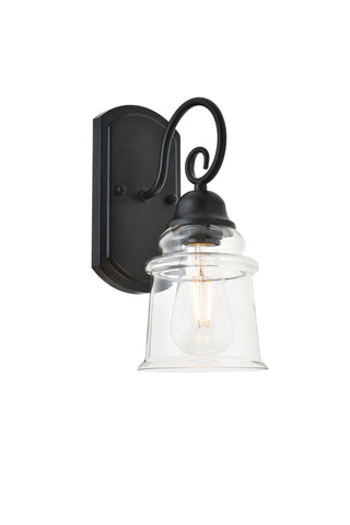 spire 1 light Black Wall Sconce