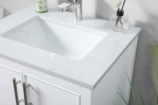 24 Inch SIngle Bathroom Vanity In White