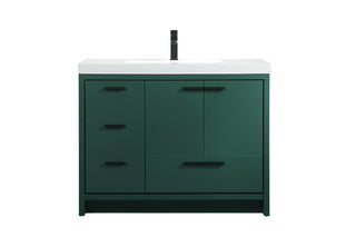 42 inch Single bathroom vanity in Green