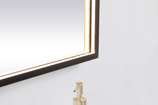 Pier 42x60 inch LED mirror with adjustable color temperature 3000K/4200K/6400K in black