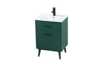 24 inch bathroom vanity in Green