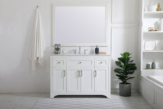 48 inch Single Bathroom Vanity in White