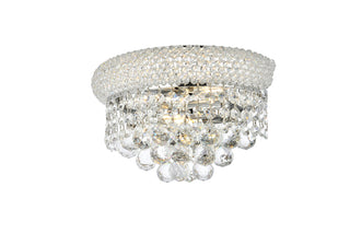 Primo 2 light Chrome Wall Sconce Clear Royal Cut Crystal