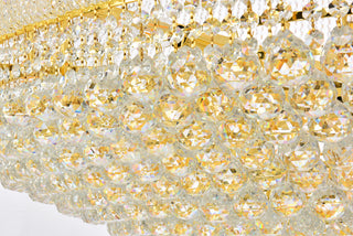 Primo 56 light Gold Chandelier Clear Royal Cut Crystal