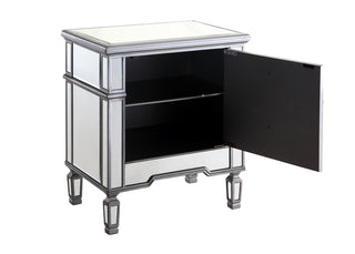 1 Door Cabinet 24 in. x 16 in. x 27 in. in silver paint