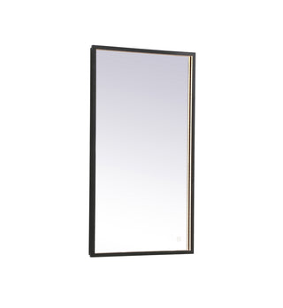 Pier 20x36 inch LED mirror with adjustable color temperature 3000K/4200K/6400K in black