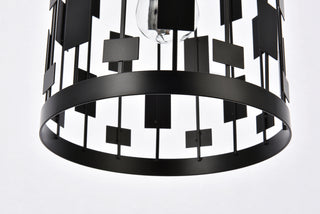 Levante 1 light pendant in black