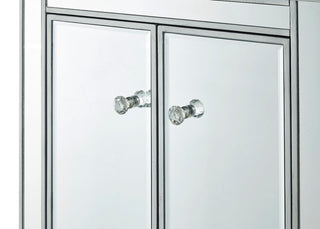 Cabinet 2 doors 24in. W x 16in. D x 26in. H in antique silver paint