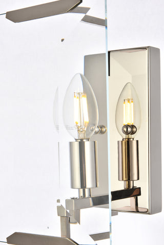Monaco 1 light Golden Iron Wall Sconce Glass Crystal