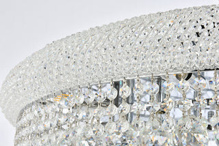 Primo 20 light Chrome Flush Mount Clear Royal Cut Crystal